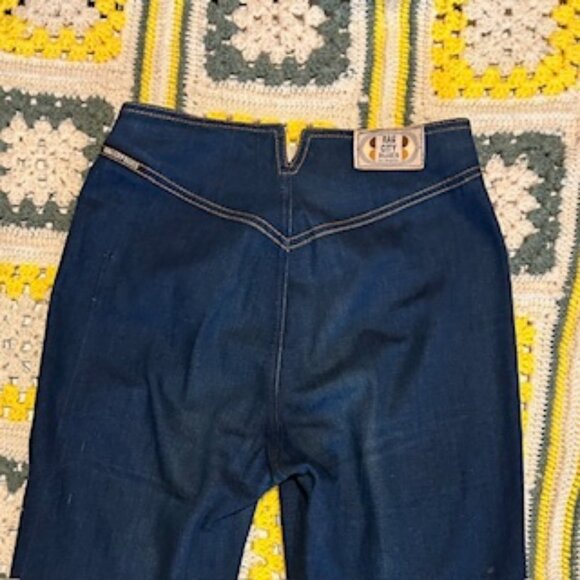 1980s Vintage Rag City Blues  Double Button Through Fly, High Waist Jeans - Picture 5 of 11